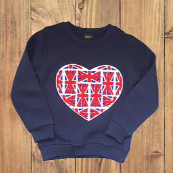Heart Kids Sweatshirt - www.thecottonhill.com