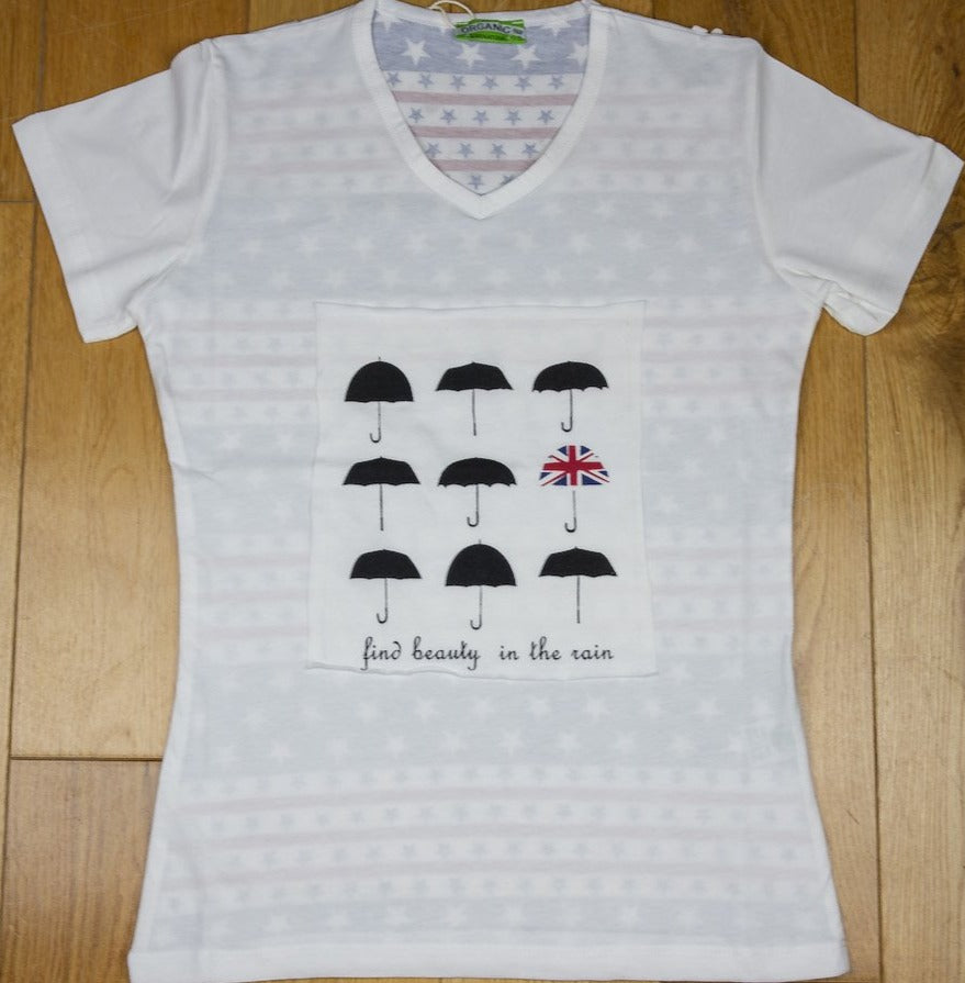 Umbrellas Women T-Shirt - www.thecottonhill.com