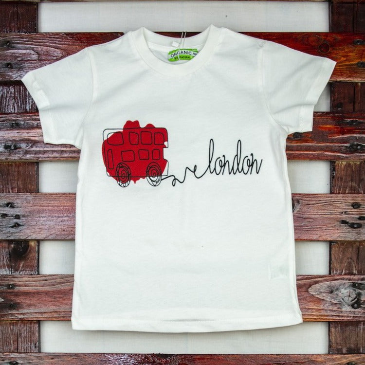 London Bus Kids T-Shirt - www.thecottonhill.com